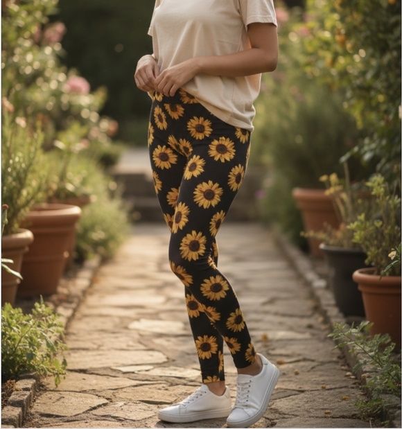 Nobo Sunflower Leggings - Picture 1 of 7